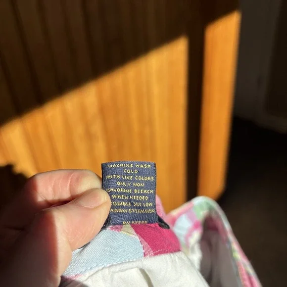 Brooks Brothers 346 Madras Patchwork Lightweight Shorts Women 12 Plaid Preppy - Picture 12 of 12